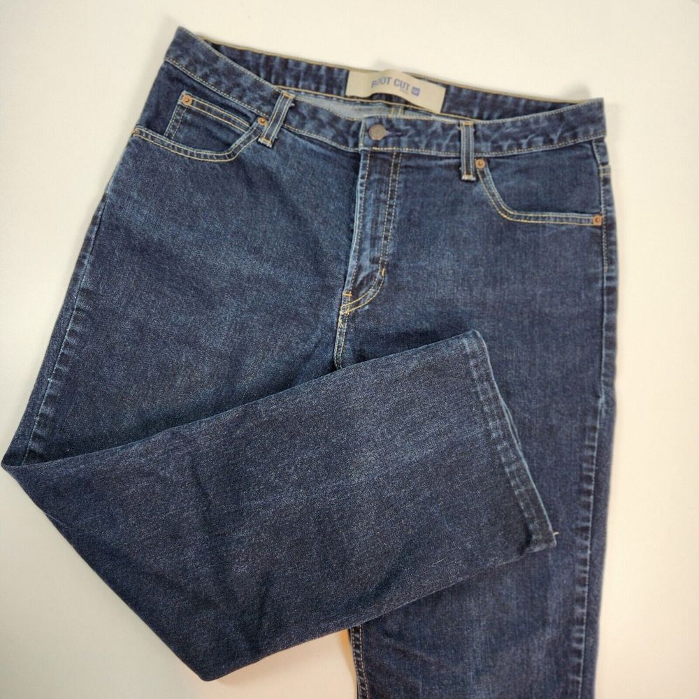 Gap Bootcut Stretch Jeans Size 14 Long‎ Dark Denim (Inseam Hemmed to 26 1/4")